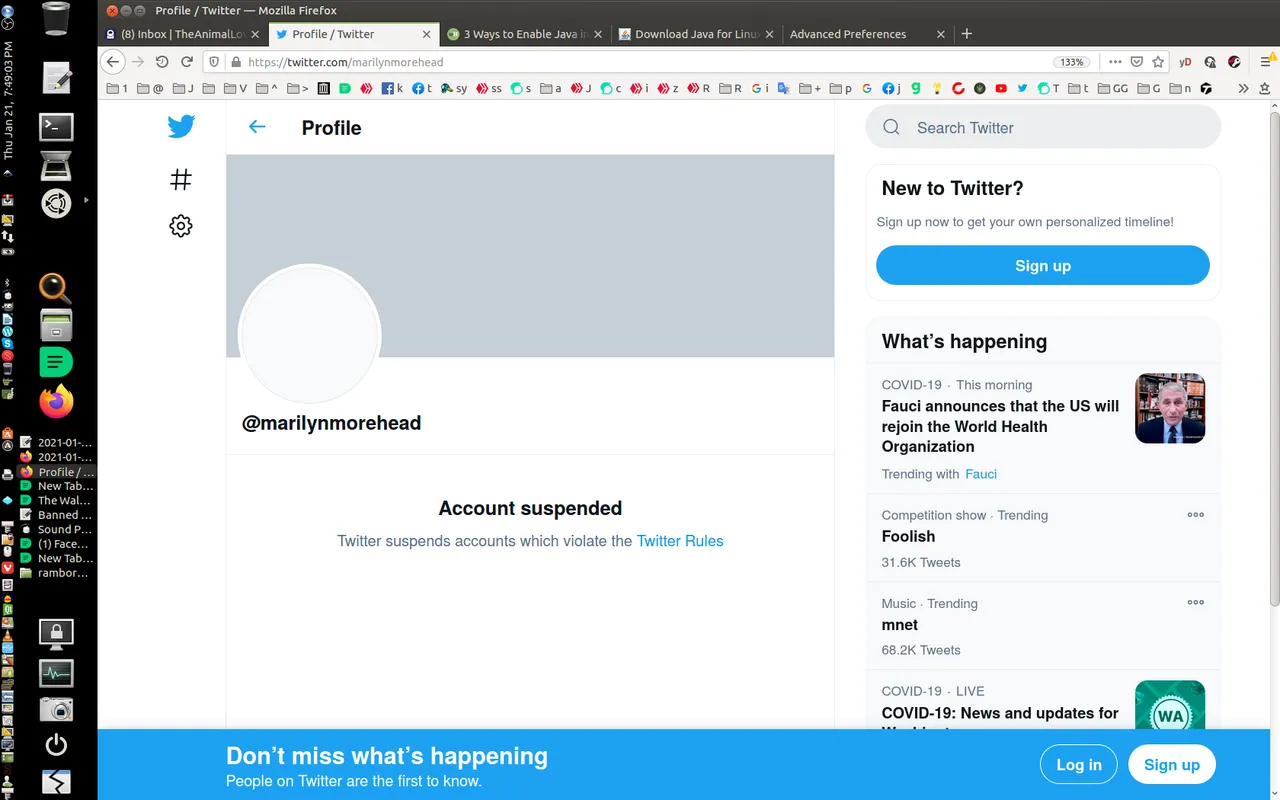 Screenshot at 2021-01-21 19:49:01 Marilyn Morehead Twitter suspended.png