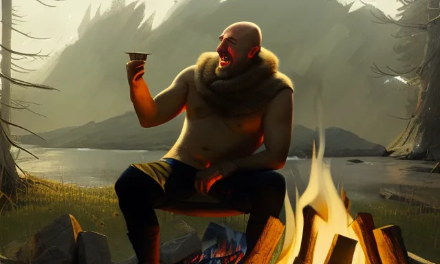 bald-clean-shaven-beowulf-sitting-by-a-campfire-and-laughing-heartily-art-by-greg-rutkowski-.png