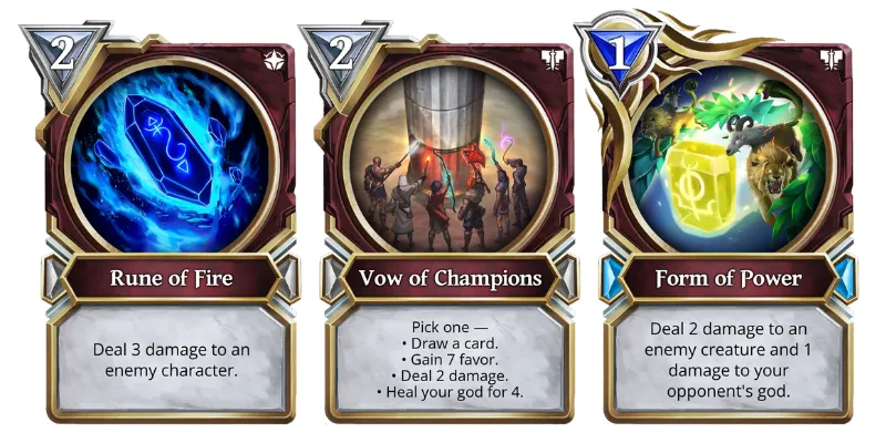 Rune of Fire / Vow of Champions / Form of Power