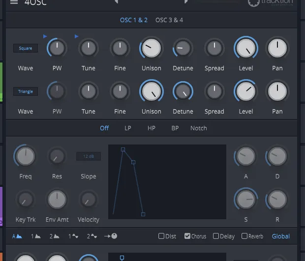 4OSC, Tracktion Waveform