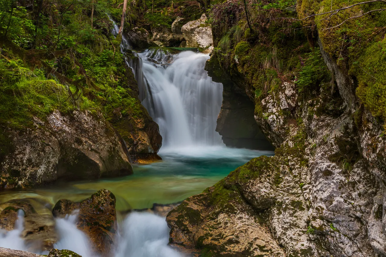 The big Waterfall in Sunikov Vodni Gaj