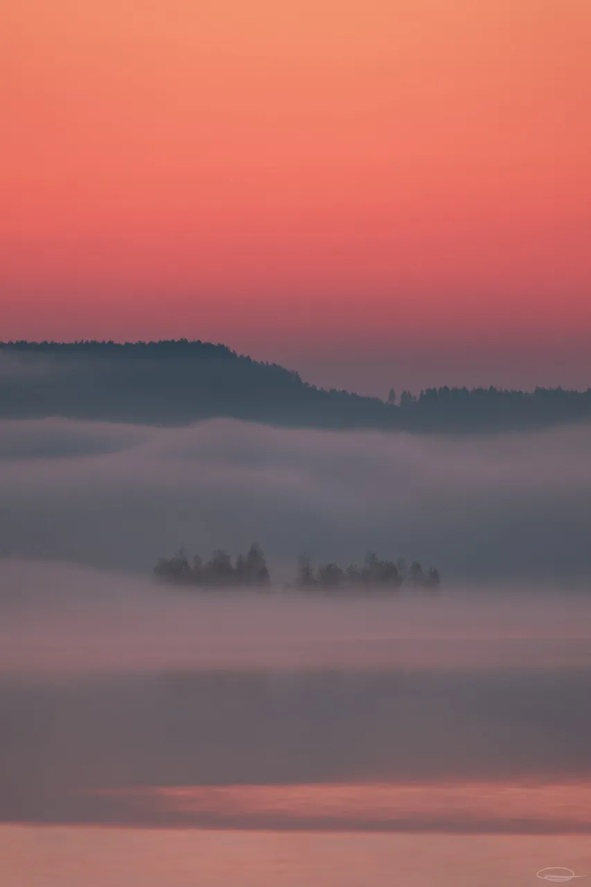 I thought it was Spring here ... and Autumn in the South - Misty Sunrise at the Reservoir - Johann Piber