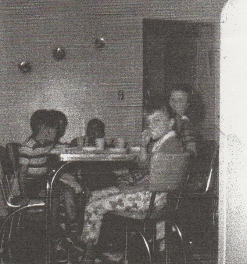 1957 maybe - Kids, Dining Table.jpg