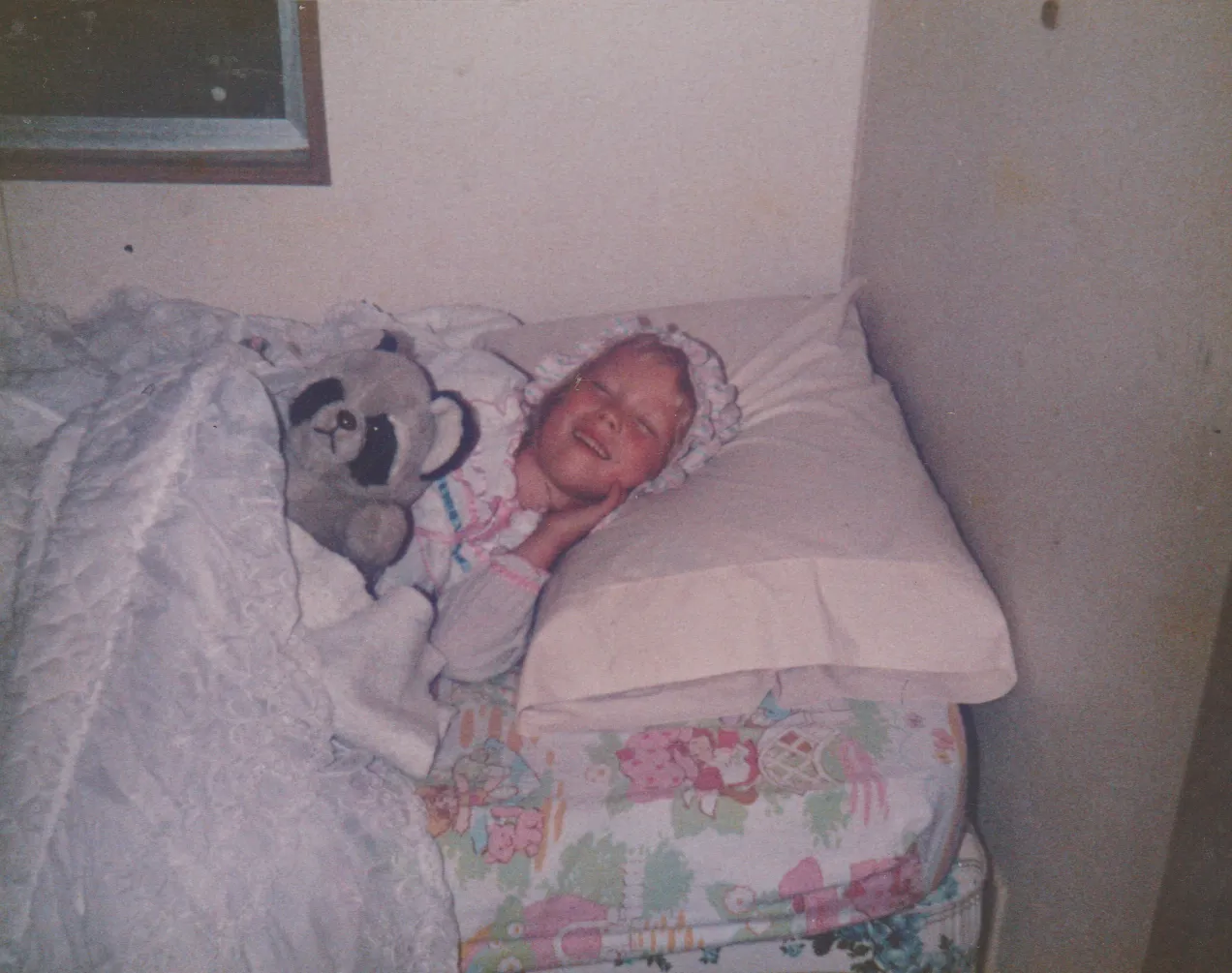 1989 maybe - Katie on her bed.png