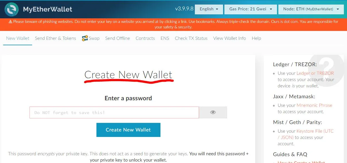 myetherwallet homepage with marker.JPG