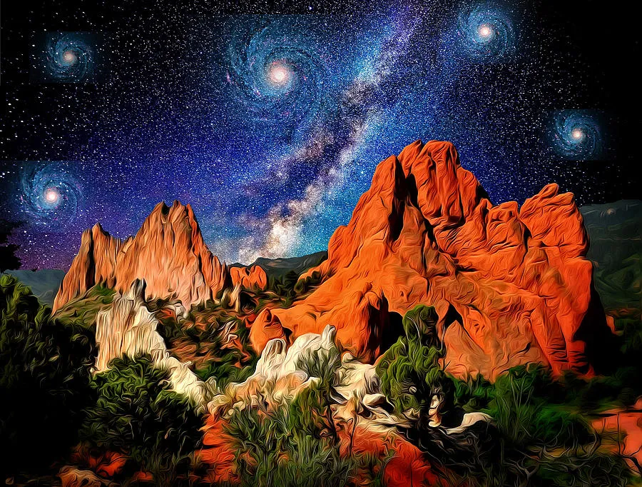 Garden of the gods stary night.jpg