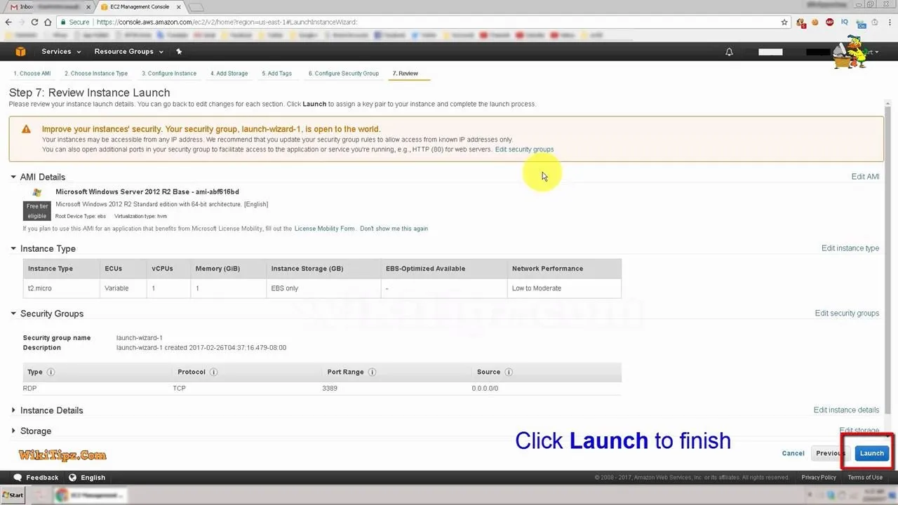 7. Review and Launch