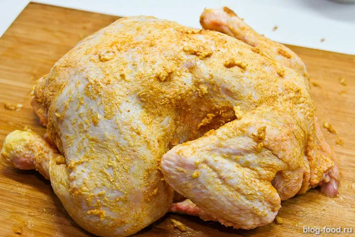 Chicken and apples