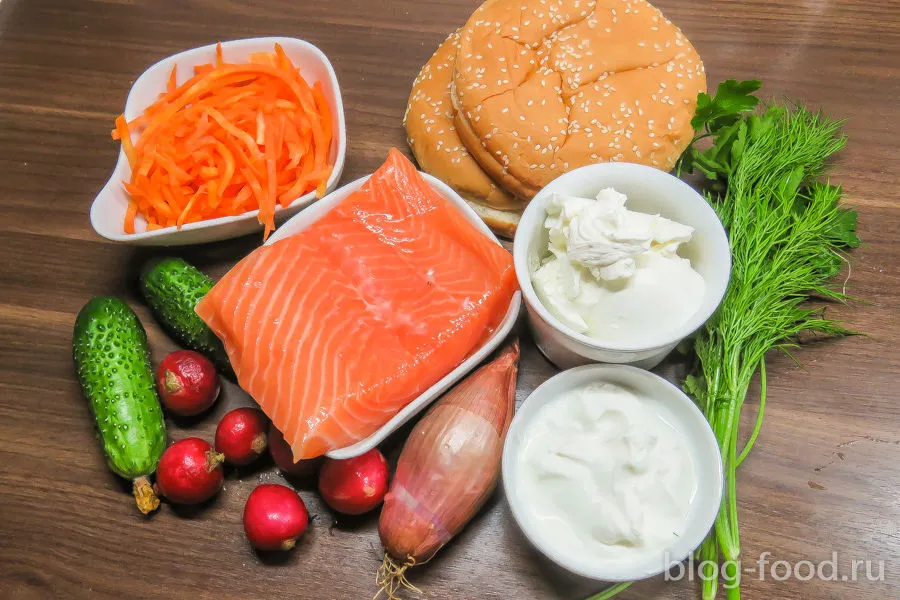 Salmon burger