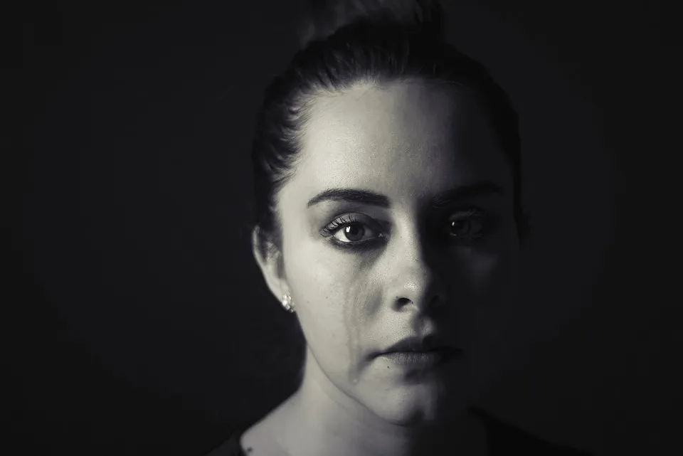 Atractivo, Hermosa, Llorar, Oscuro, Mujeres, NiÃ±a