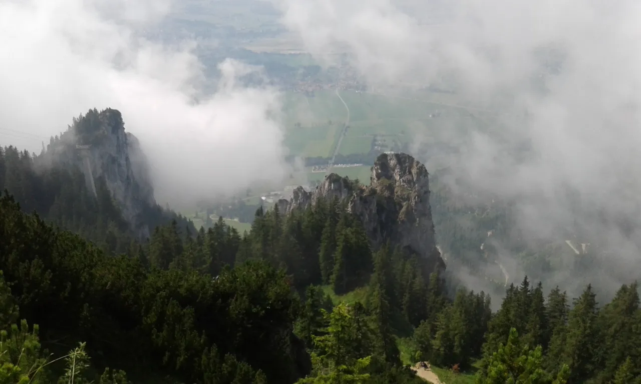 Clouds in the Bavarian Mountains