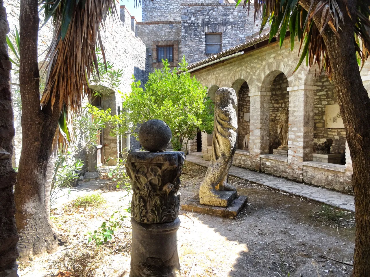 The backyard of the castle