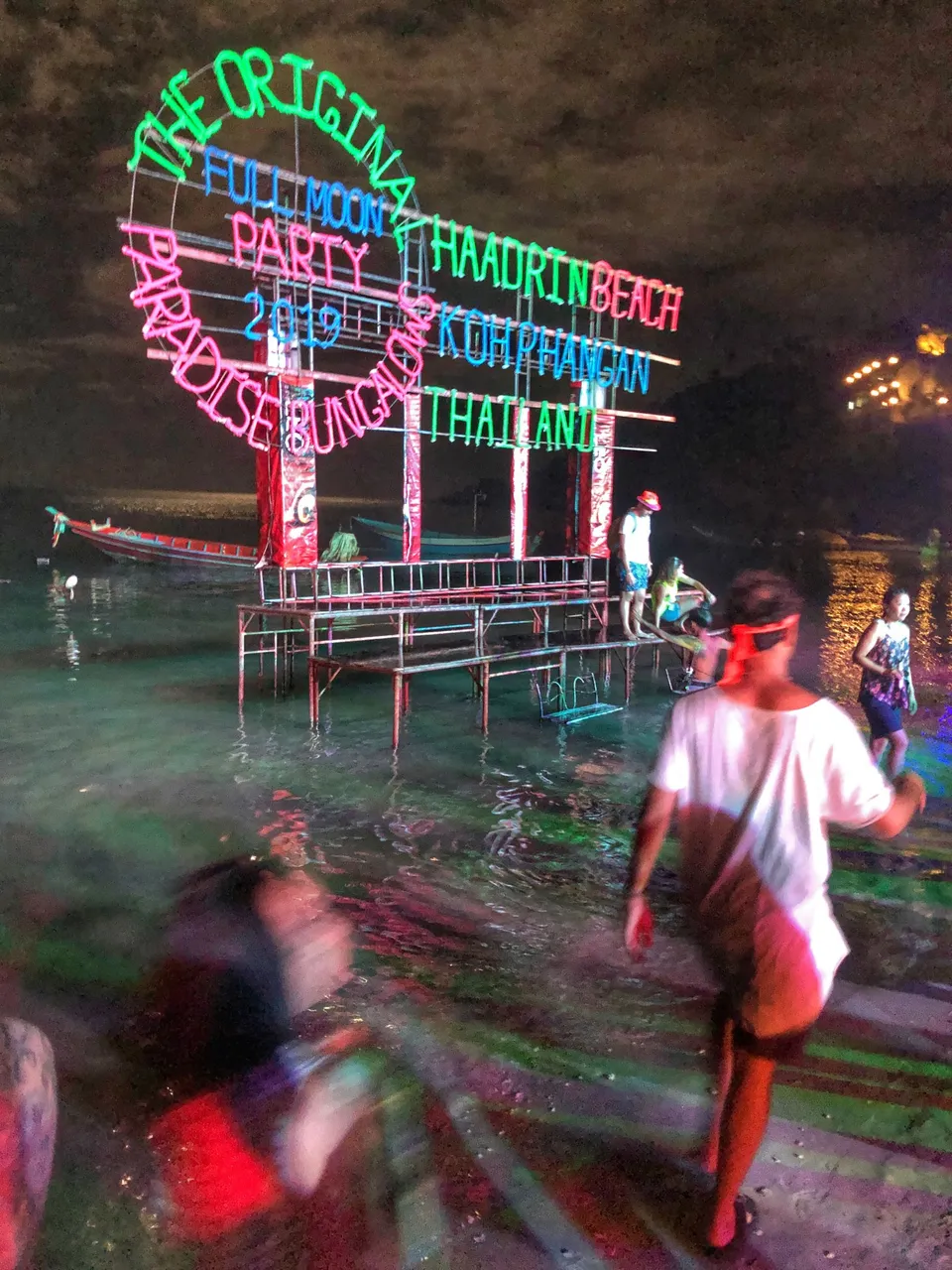 Get wet in the seas at the Full Moon Party.