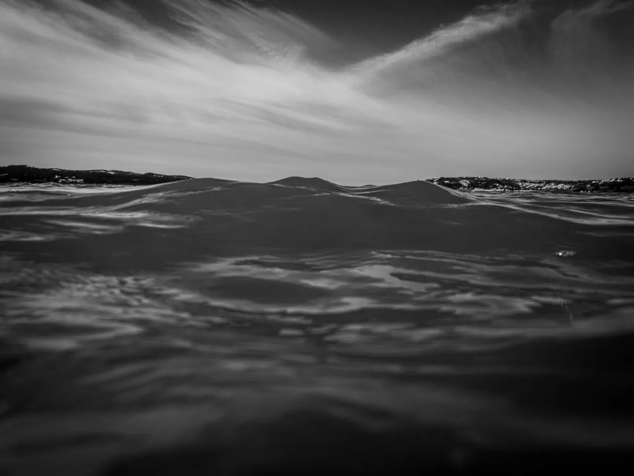 I am able to shoot safely really close to the water level.