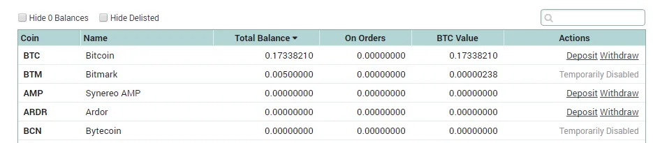 QUE.com.Poloniex.TotalBalance