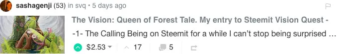 The Vision: Queen of Forest Tale. My entry to Steemit Vision Quest - Week 6.