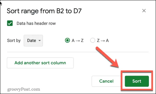 google-sheets-sort