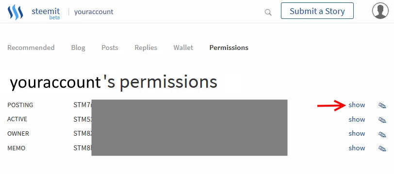 account permissions