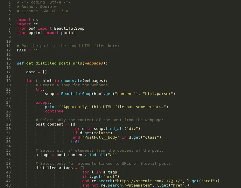 Script de web scraping
