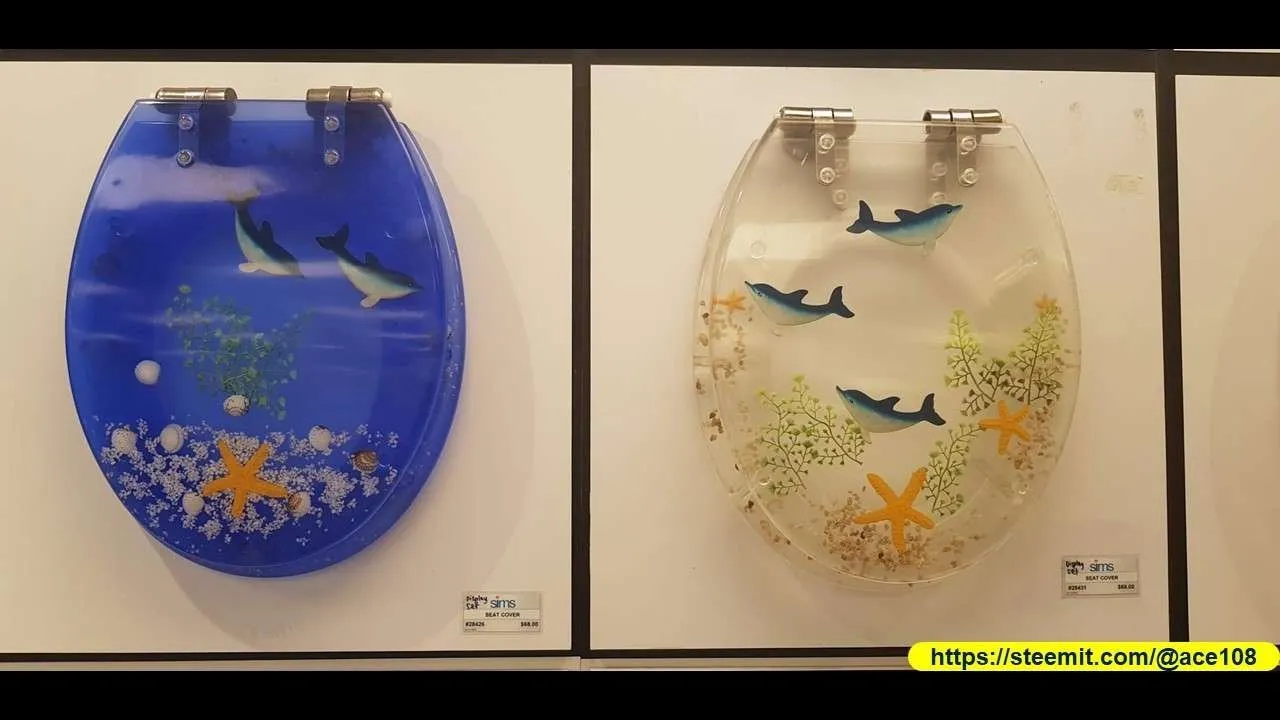 Dolphin Toilet bowl cover