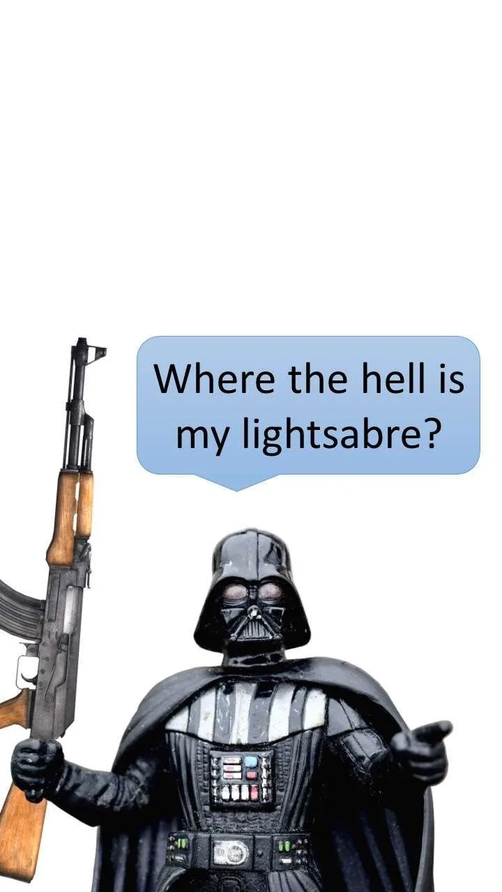 Lightsaber missing