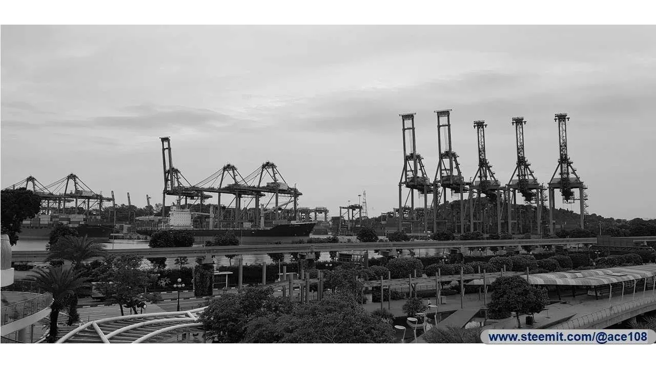 Port near Sentosa