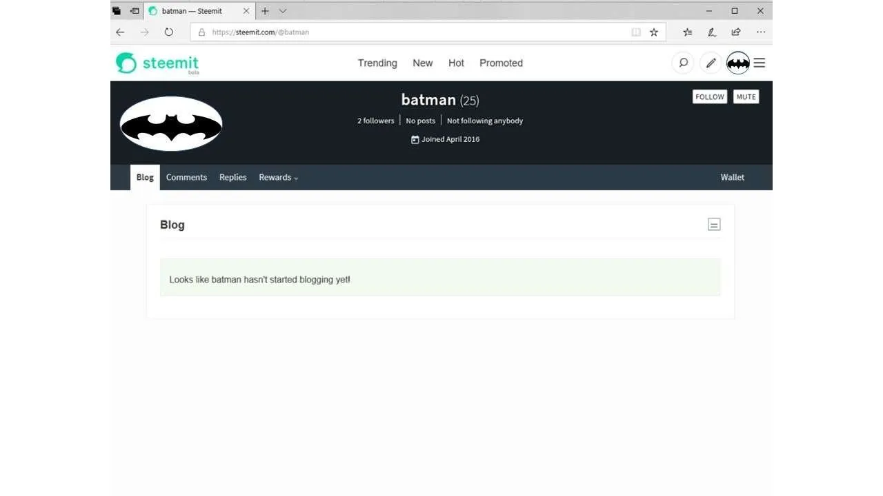Batman’s blog
