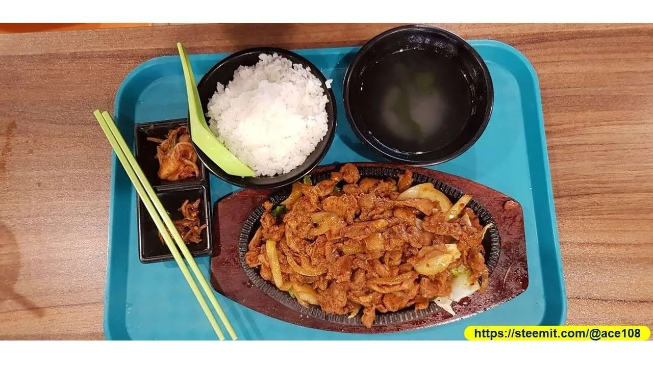 Korean hot plate chicken