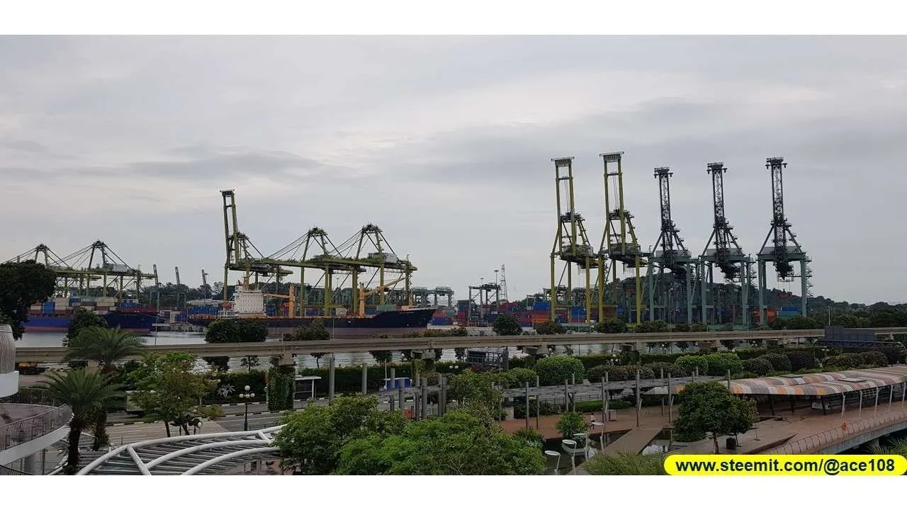 Port near Sentosa
