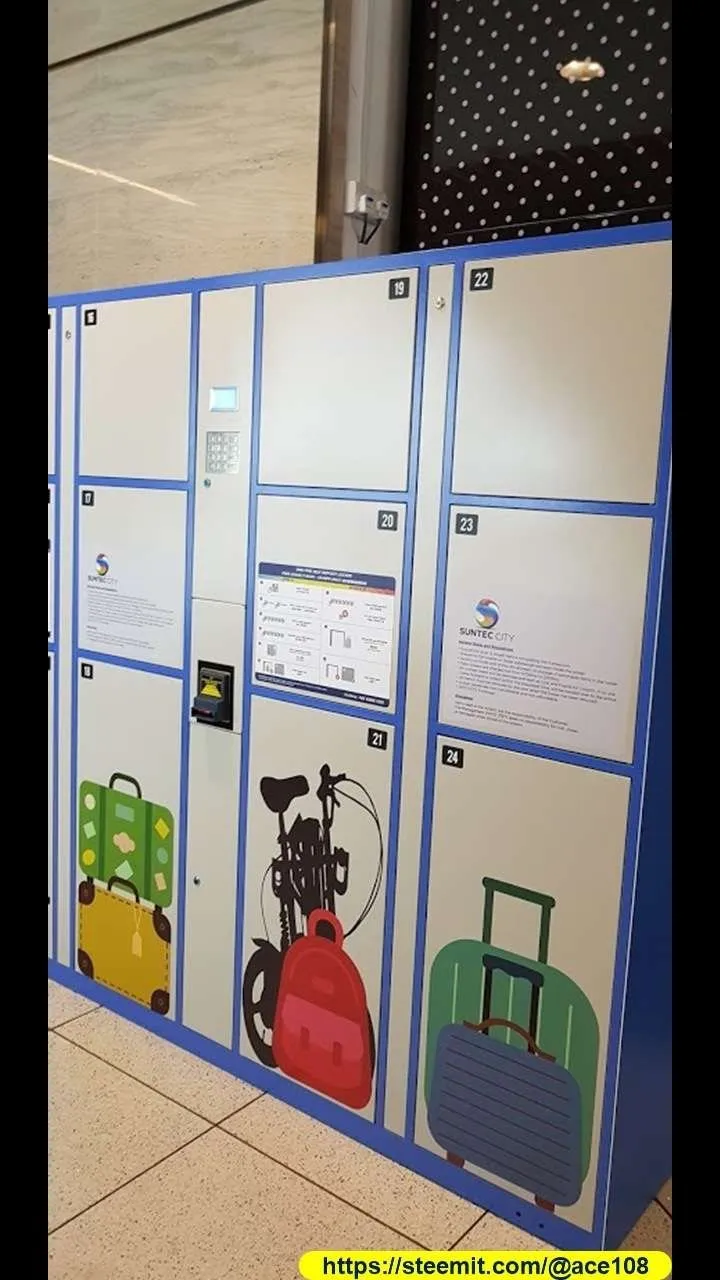 Lockers at Suntec City