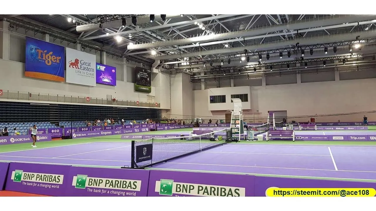 WTA Practice courts50