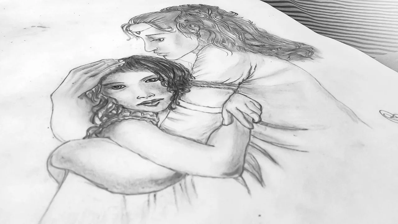 Mother's Day Drawing || How to Draw Mother and Daughter || Pencil Sketch  Tutorial | In this step by step drawing tutorial video, I have drawn a  mother and daughter taking selfie.