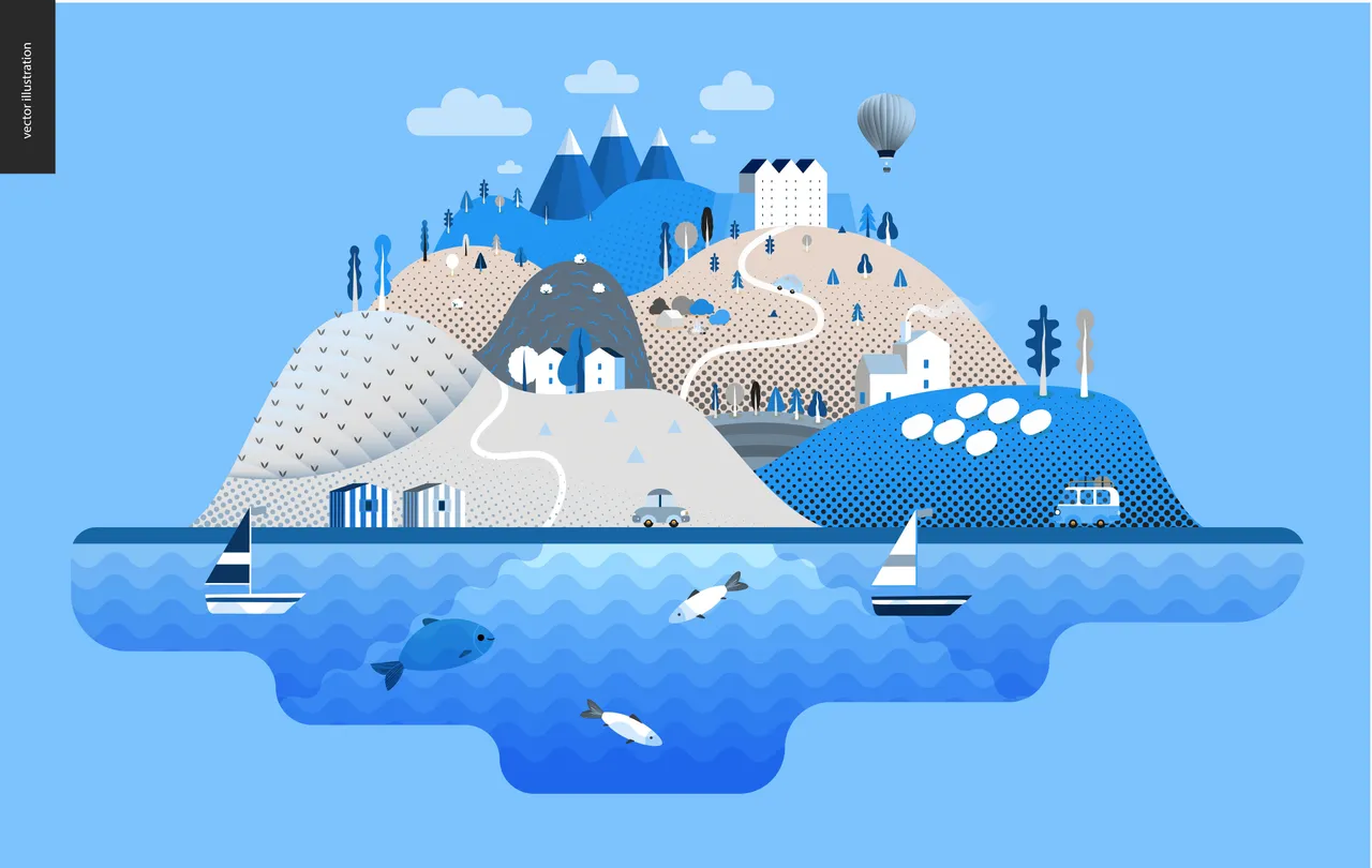 magic island series, microstock, Oksana Grivina, www.grivina.ru, vector illustration