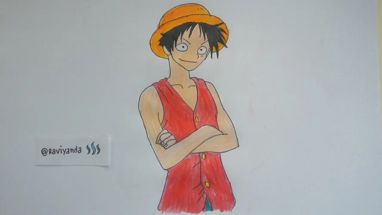 My Sketch 28 Drawing A Monkey D Luffy