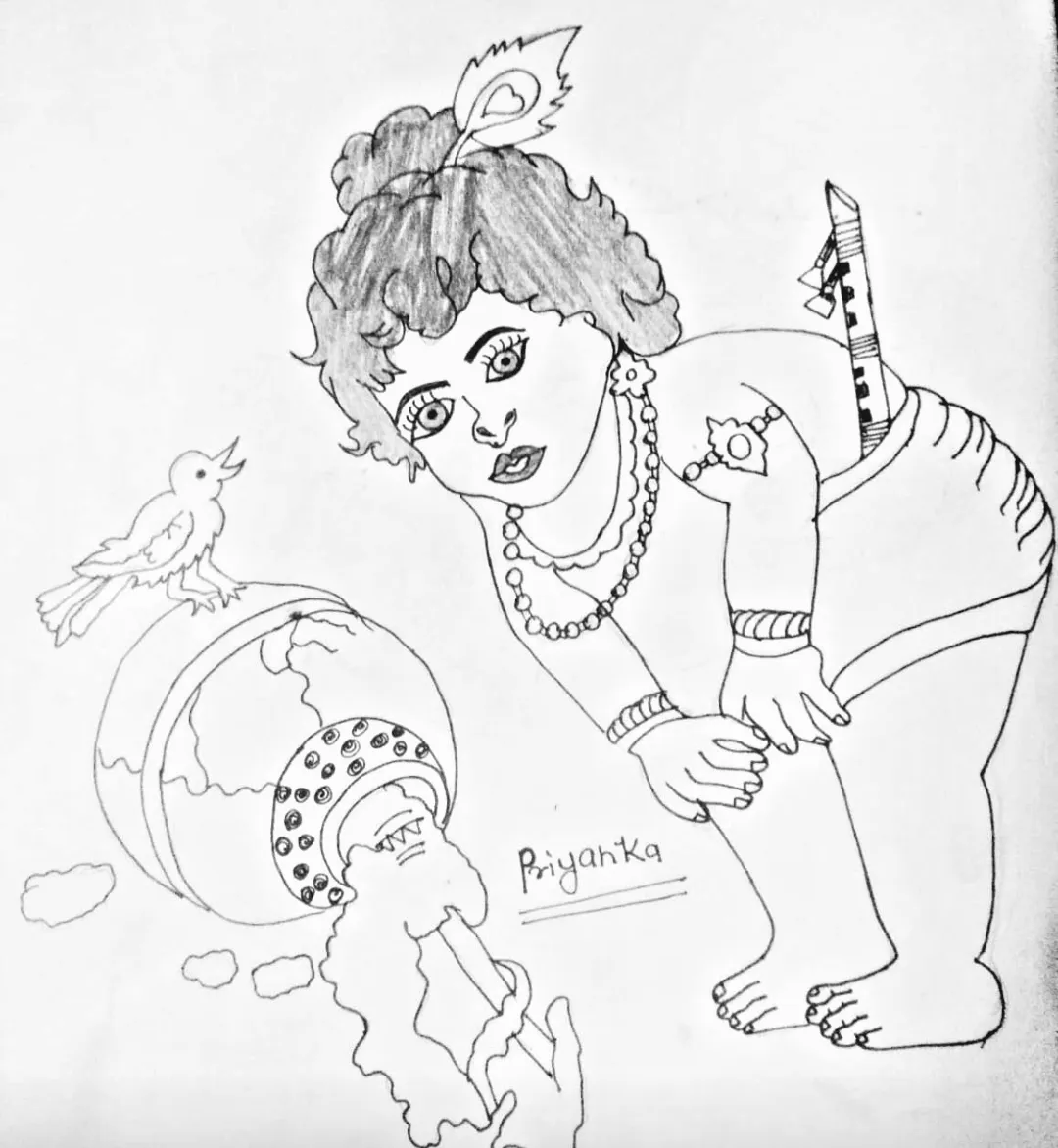 Fine Arts Guruji - Easy krishna drawing by Fine Arts Guruji ☺️New Krishna  Drawing 👇 https://fb.watch/4l96Wh1u5n/ Enjoy!!! Stay Connected.  ✌𝓘𝓷𝓼𝓽𝓪𝓰𝓻𝓪𝓶🥰 https://www.instagram.com/fineartsguruji  😍𝗙𝗮𝗰𝗲𝗯𝗼𝗼𝗸🕺 https://www.facebook.com ...