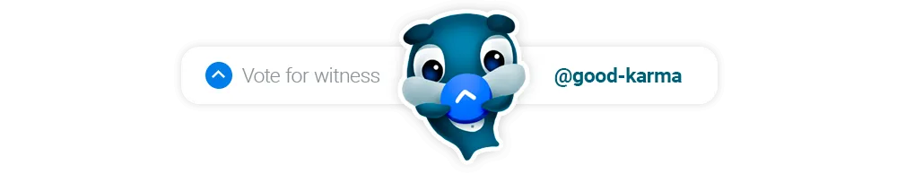 Vote for @good-karma as a witness