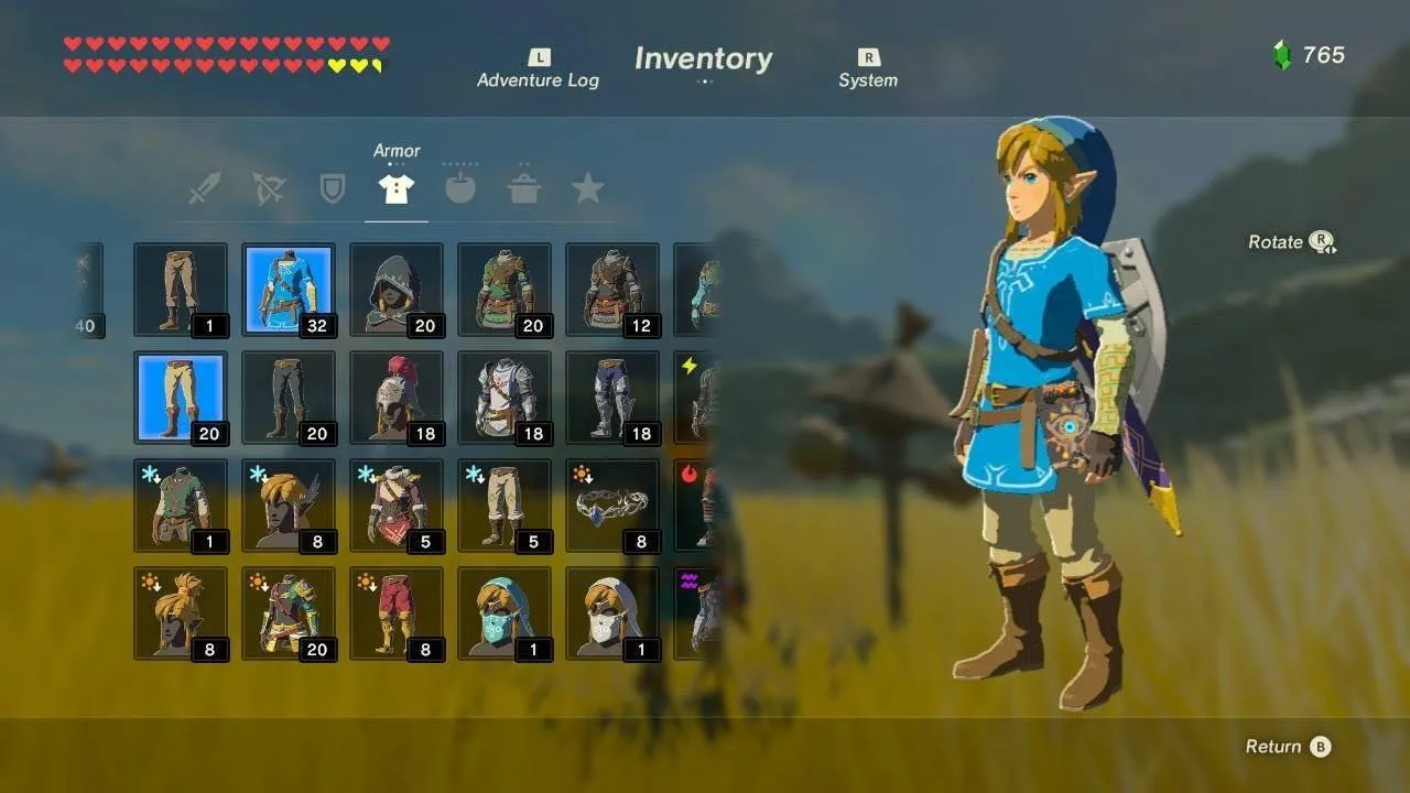 List of equipment in The Legend of Zelda: Breath of the Wild | Zeldapedia |  Fandom