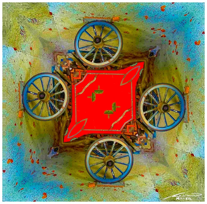 The Circling Carriage Wheels - New Digital Art Piece