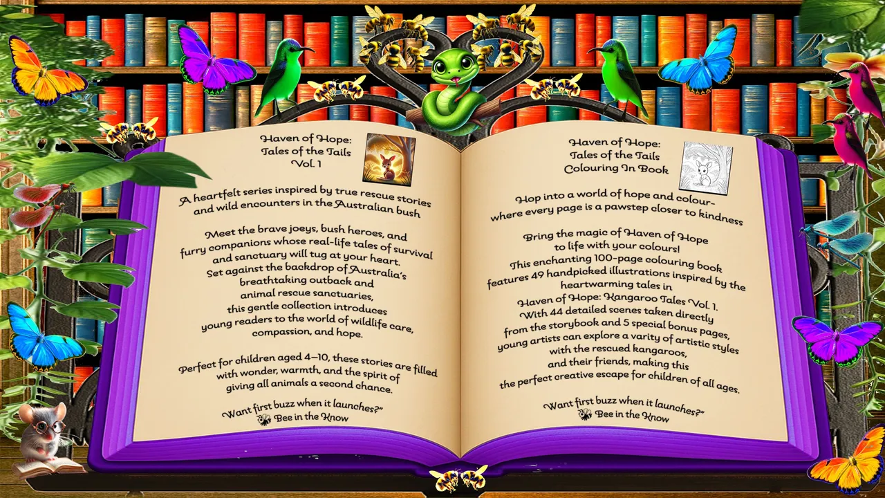 05D_sweet sting stories- HAVEN OF HOPE- VOLUME 1 storybook AND COLOURING IN BOOK_spread_BEE IN THE KNOW.png