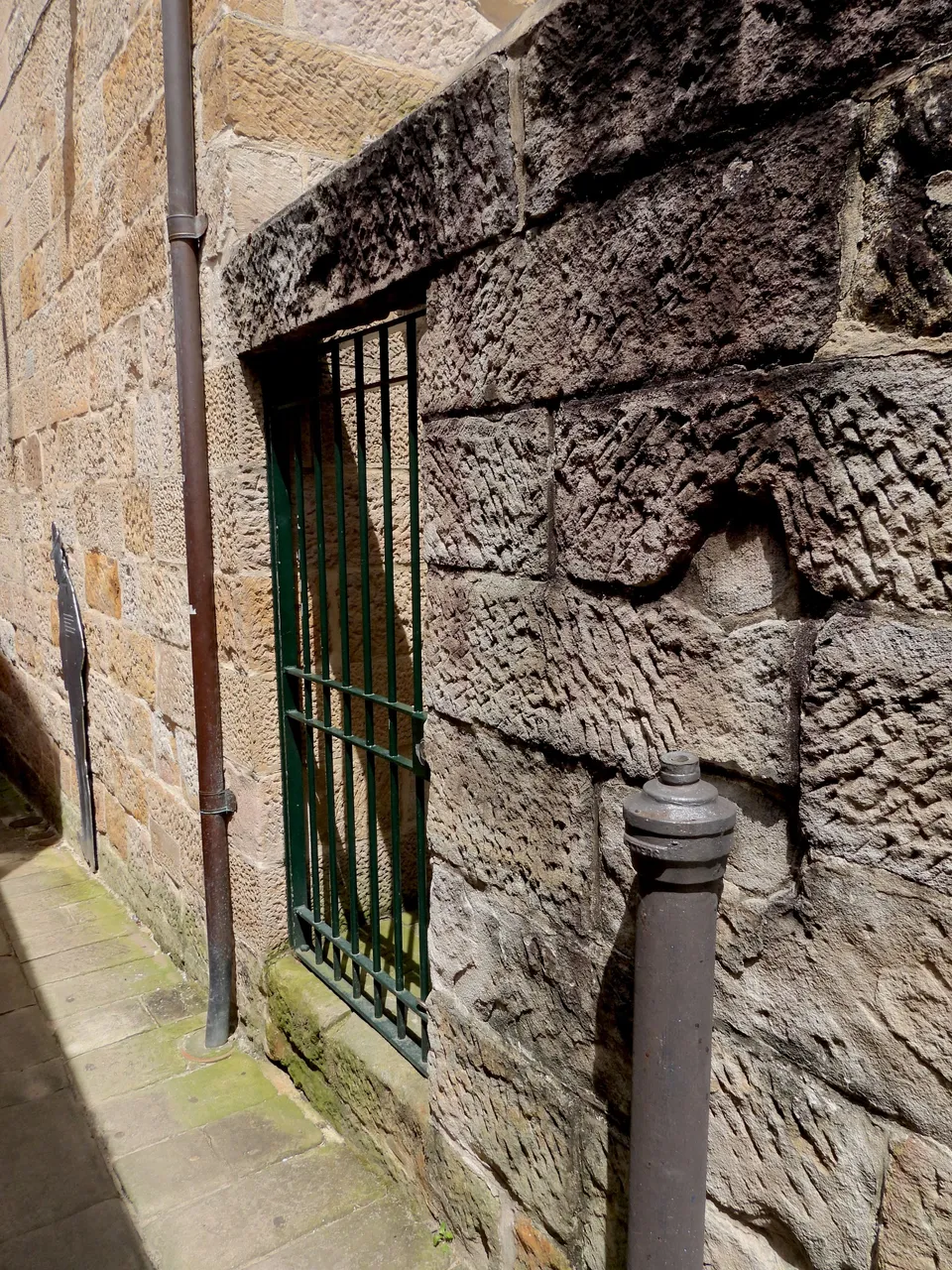 OLD WALL WITH GREEN GATE.JPG