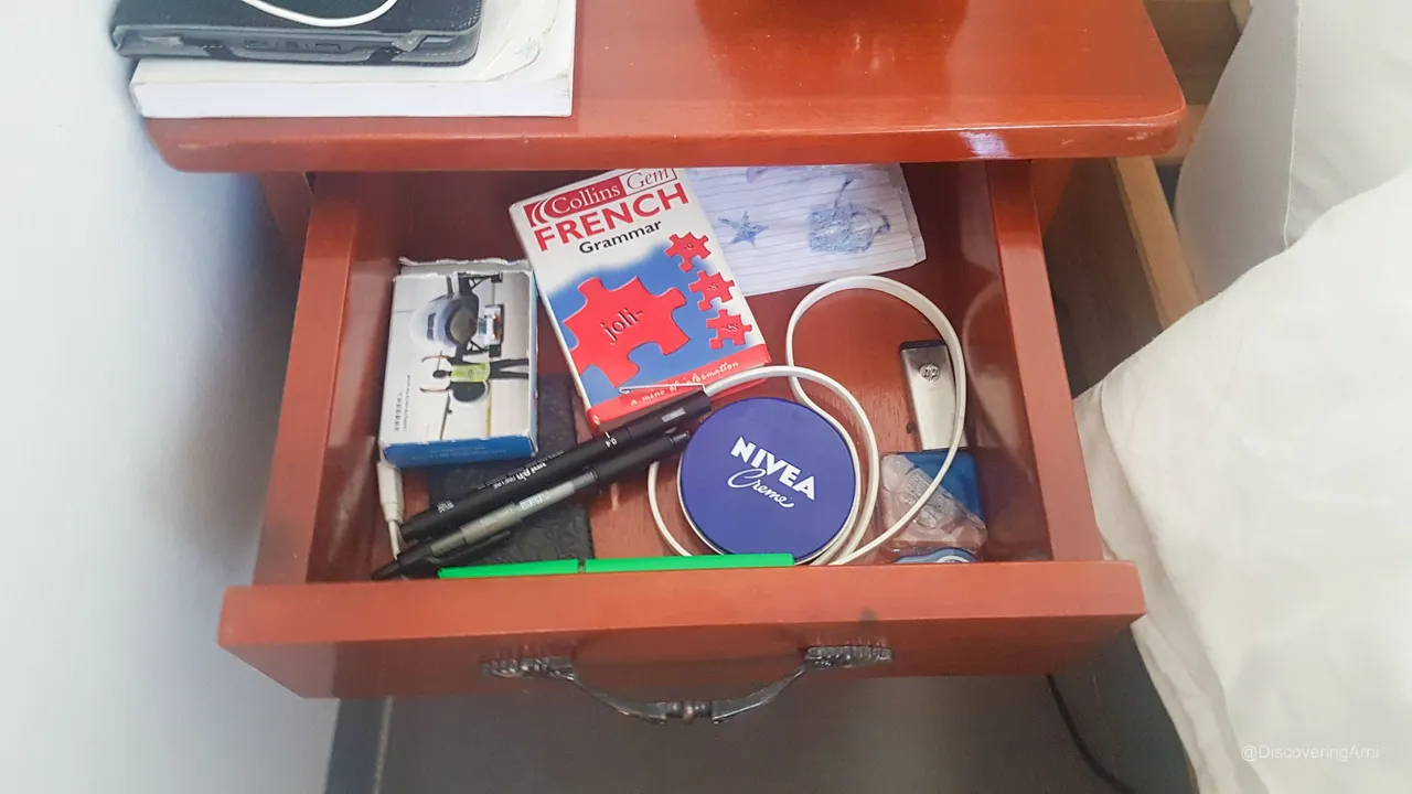 Personal Essentials in the drawer