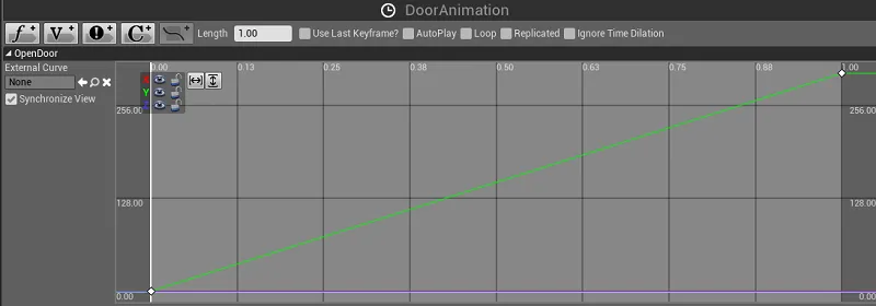 Using a vector graph in Unreal Engine 4 for door animation.png