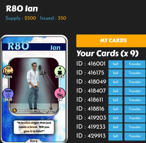 R80 Ian/A Session Singer!!!