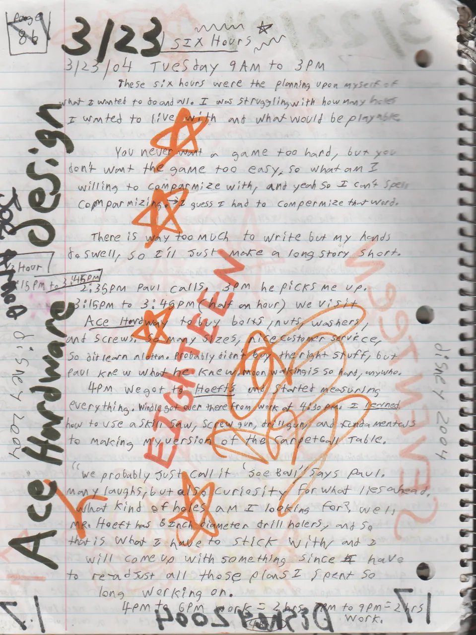 2004-01-29 - Thursday - Carpetball FGHS Senior Project Journal, Joey Arnold, Part 02, 96pages numbered, Notebook-13.png