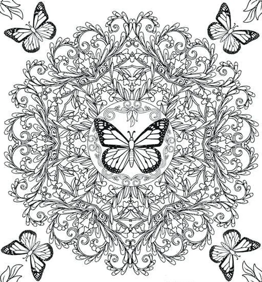 Мандала бабочка