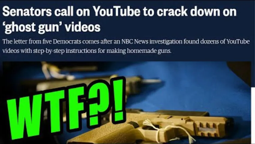 WTF?! Senator's Just Wrote a Letter to YouTube Demanding They Go After Gun Channels
