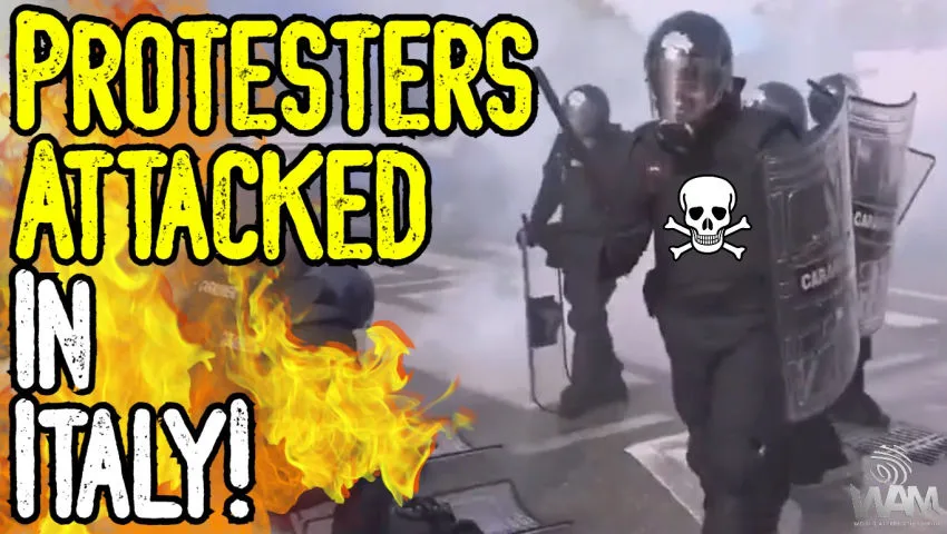 BREAKING: Protesters ATTACKED In Italy! - Port Of Trieste STILL CLOSED As Workers REFUSE JAB!