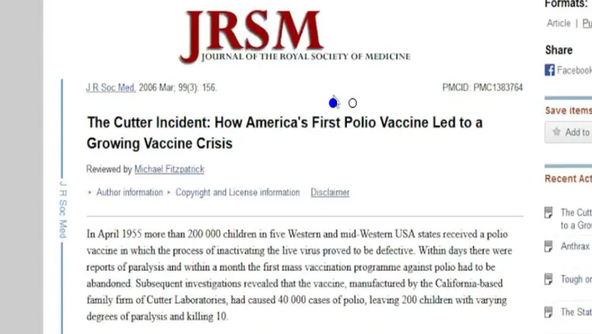 Proof Straight From the NIH that "Safe & Effective" Vaccines Will KILL YOU!