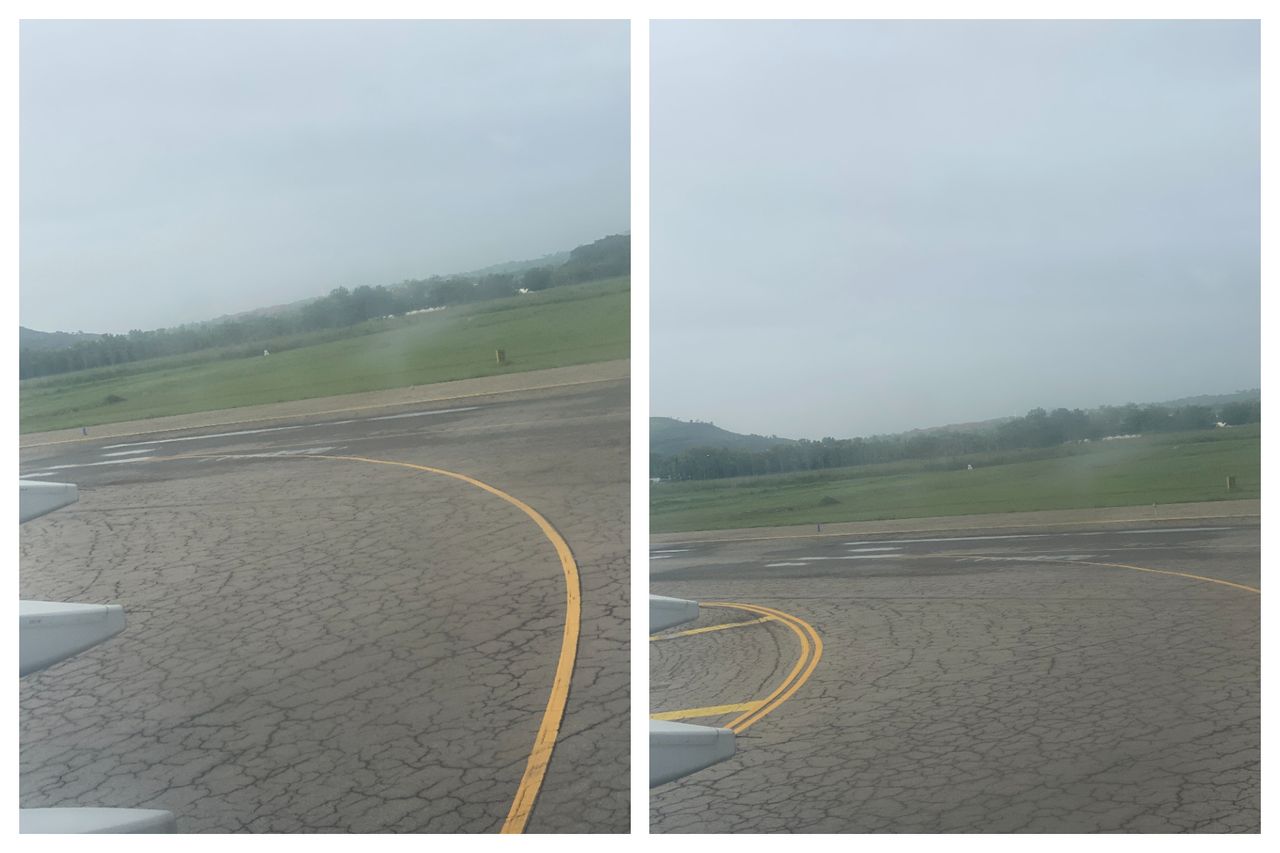 The runway after landing