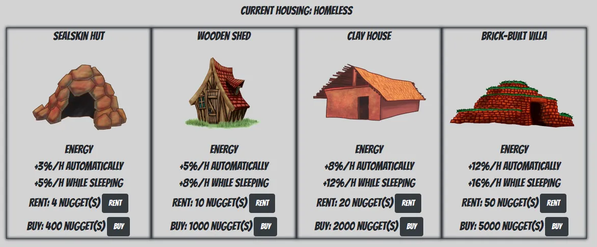 Housings interface